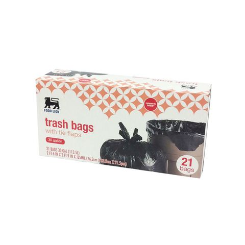 Food Lion Trash Bags Drawstring 30 Gallon